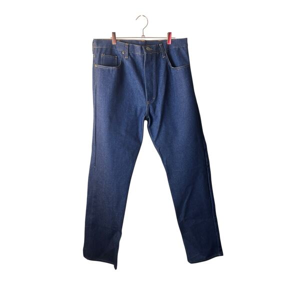 Dearborn Long Ryder Work‎ Jeans 34x35 5 Button Dark Wash - Picture 1 of 6